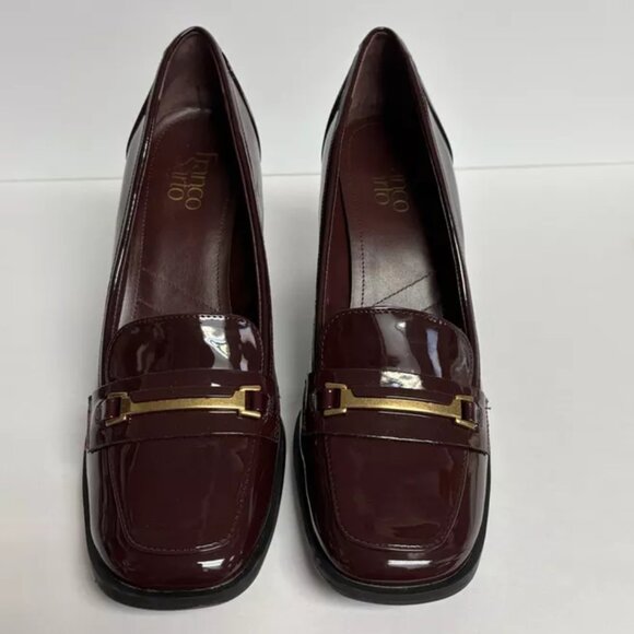 Franco Sarto Women’s Malva Block Heel Pumps Burgundy, Size 11 M - Picture 3 of 6